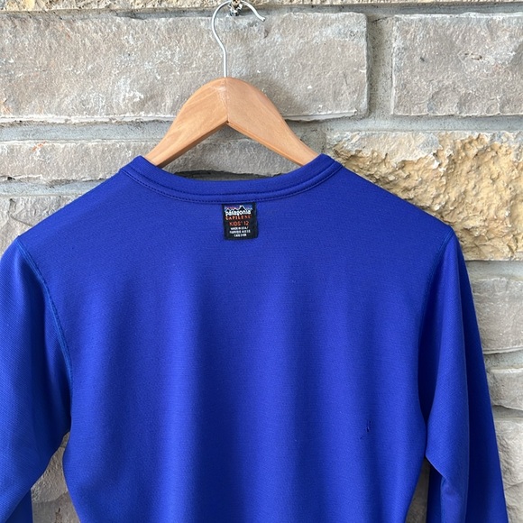Patagonia Capilene Purple Long Sleeve T-shirt Kids Size 12 - Picture 15 of 15